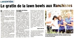 Le gratin de la lawn bowls aux Ranchisses